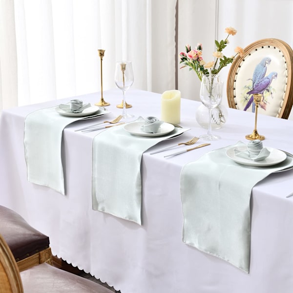 Stofservietter 12 pakker, vaskbare satinservietter, 20 * 20 tommer