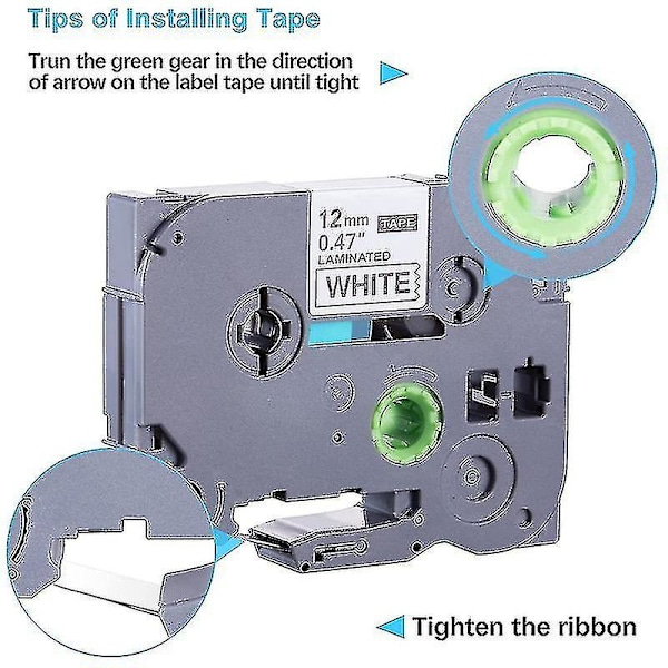 5-pakks Etikettbånd For Brother Tze-231 -231 Laminert P-press Etikettbånd, For Modell Pt D Beste Gave
