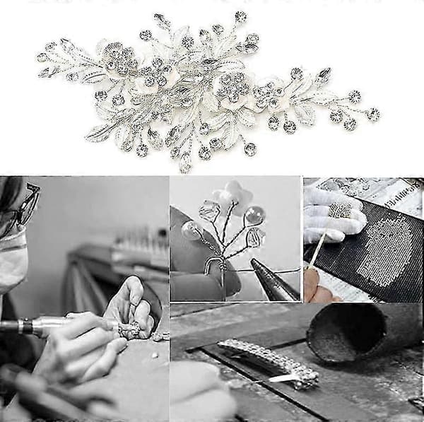 Bryllupshårklemme Rhinestone Brudehårtilbehør