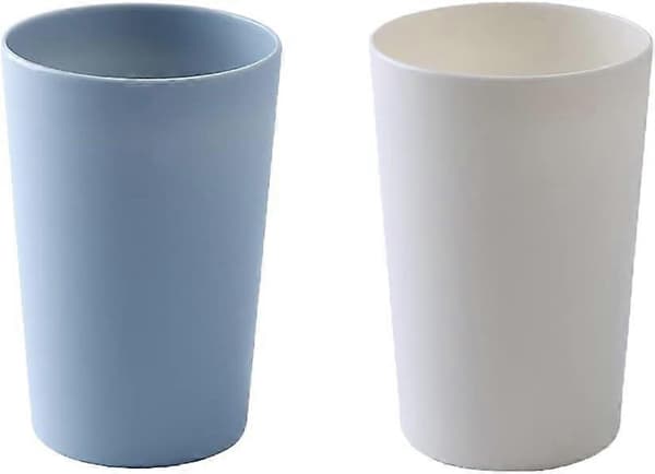 2 stk. Enkel Plastkopp Tannbørsteholder for Par, Stor Kapasitet