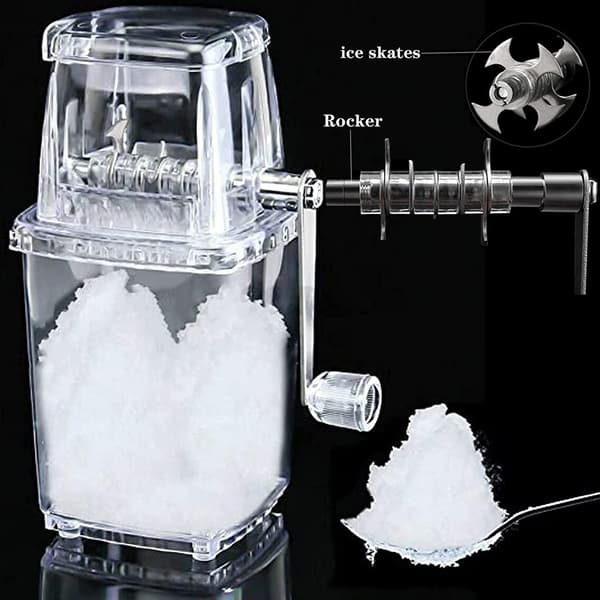 Manuell ismaskross i krom (transparent), 1,25 l