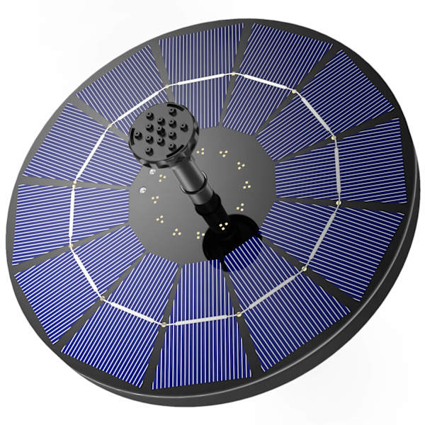 3,5W solcelledrevet springvandspumpe, solcelledrevet vandpumpe flydende springvand
