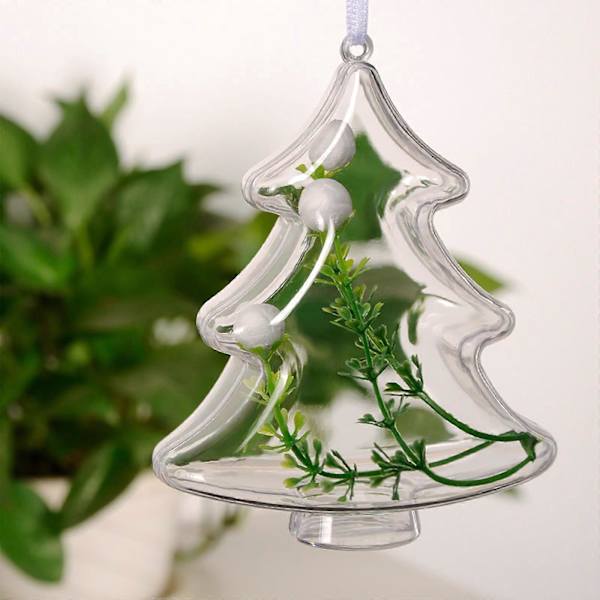 Transparent Julgran Juldekorationer DIY Julklappar