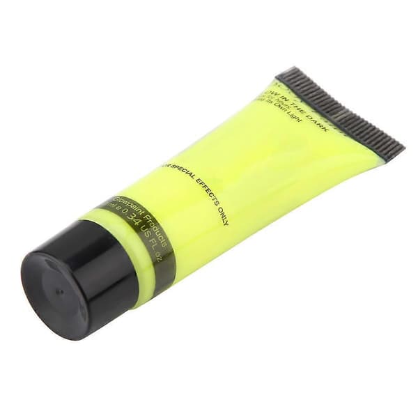 Fluorescerande kropps- och ansiktsfärgstuber - 10 ml gul - Tvättbar, giftfri