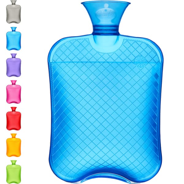 Varmtvandsflaske 1,8L Classic Premium, til smertelindring, blå blue