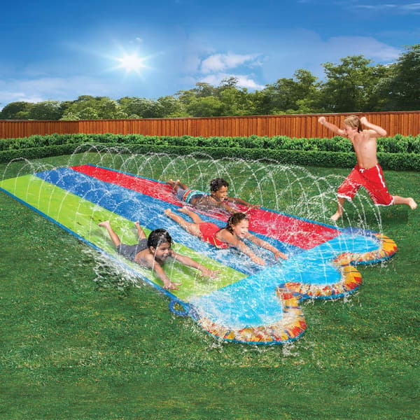 4,8 m vandrutsjebane med 3 bodyboards inkluderet, Multi-Color