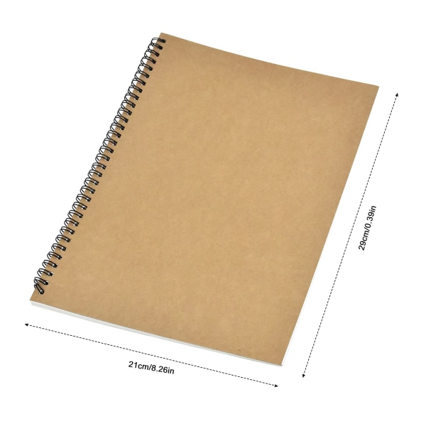 3-pack Sketch Notebook, 120 sidor/60 sidor A4 Coil Sketchbook