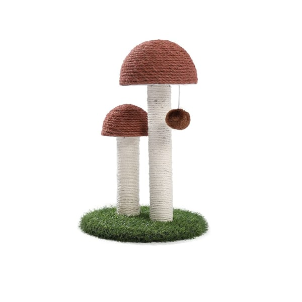 Road Mushroom Scratching Post for cats, Sisal Cat Scratching post with ball 36cm