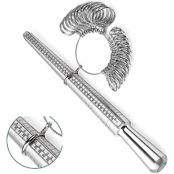 Ringmått med ringmått och ringsticka