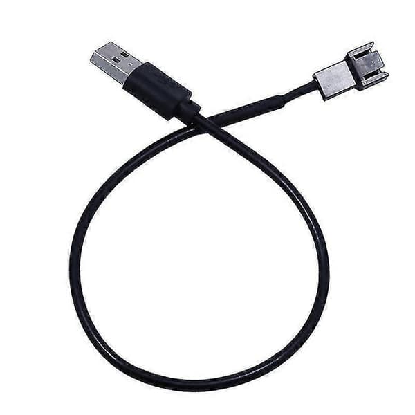 30 cm USB han til 3-benet adapterkabelstik til pc-computerkabinet CPU-blæser