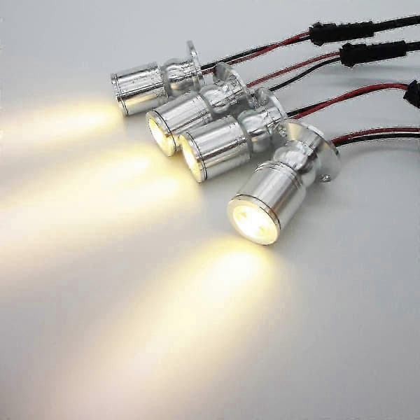 4 Mini Takspotlight Showcase Belysningsspotlights 1w Varmvit 3000k Mini Spotlight