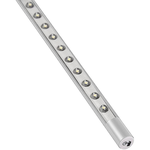 Tangentbordbelysning Laptoplampa USB LED Lång Svanhals Touch Dimmerlampa silver