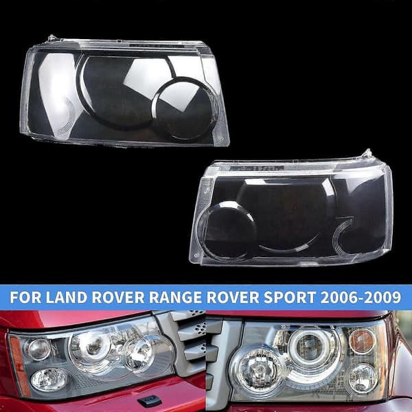 För Land Rover Range Rover Sport 2006-2009 Par Strålkastare Strålkastarglas Skydd tB FX