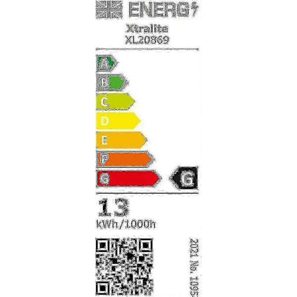 9w CFL dagslys erstatningspære 4 ben 2g7 base - 6400k