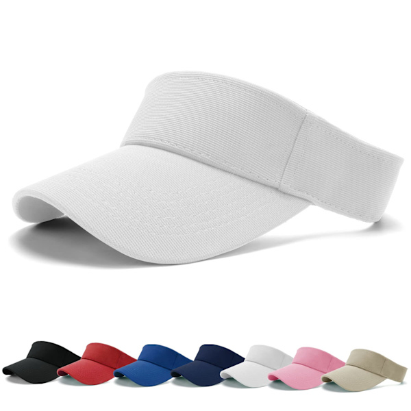 Solskärm keps - Dam ponny baseball keps, tvättad utomhus trucker hatt enfärgad pappa keps, justerbar twill golf tennis skärm kepsar för män