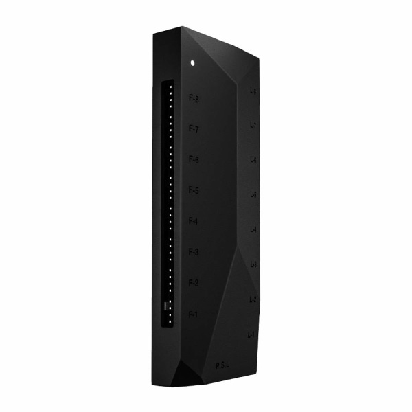 HA-02 Fan Hub til computerens interne ventilatorer, 8 PWM-porte + 8 ARGB-porte, ARGB-bundkortssynkronisering, PWM-funktionel ventilatoradapter