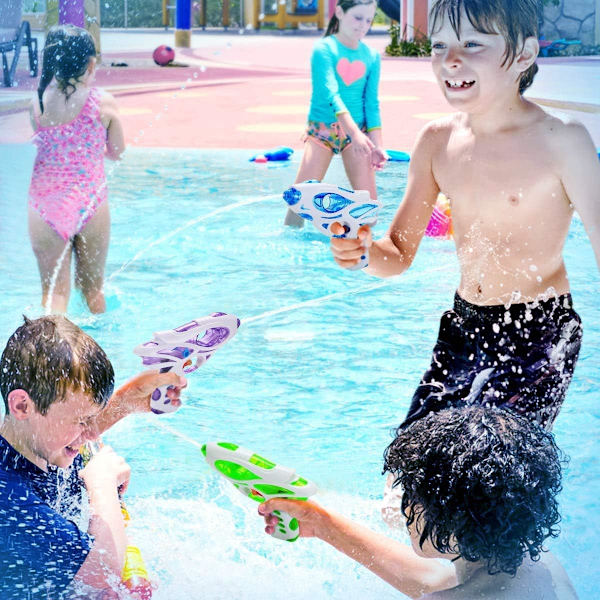 Vattenpistoler för barn, 3-pack Super Water Gun Soaker Small Cool Blaster Utomhus Strand Trädgård Leksak Pool Bad Party Vattenstrid Leksaker