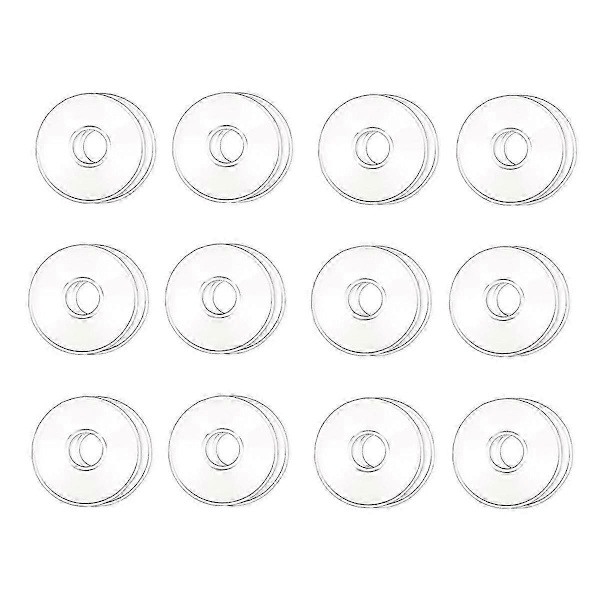 Glas Lysestager til Lys, 12 stk. Drypbakker til Lys, Ringe til Tilspidsede Lys