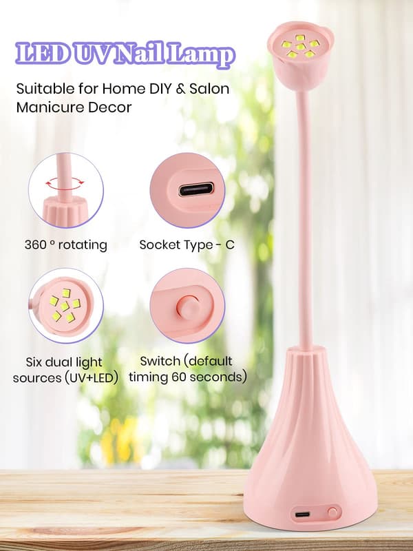 UV-nagellampa, Mini Rose Portable Rototable Nail Light