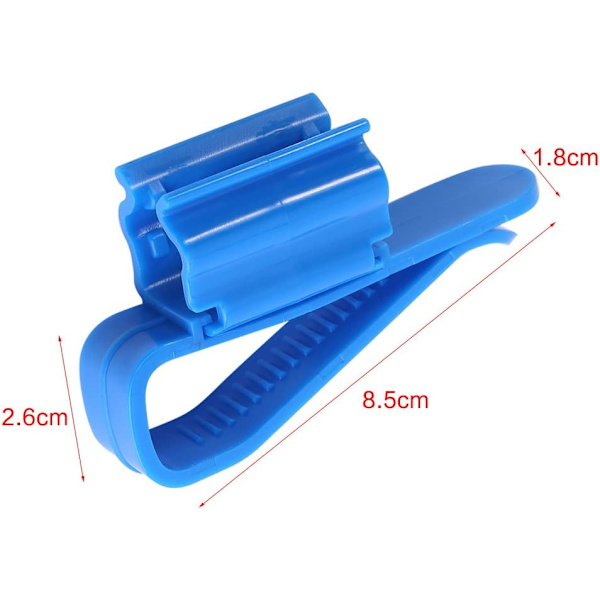 2 stk. Justerbar Slangeklemme Slangeholder til 8-16mm Slange
