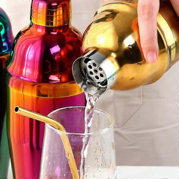 Elegant 750 ml cocktailshaker i rustfrit stål: Ideel til festentusiaster og hjemmebartendere