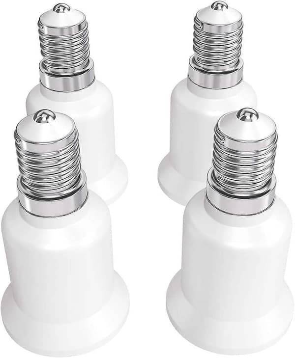 4X Sockeladapter - E14 till E27 Sockelkonverter
