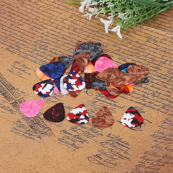 Celluloid Plektrum Gitarrplektrum 0,46 mm 50-pack Musiktillbehör