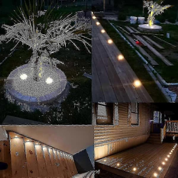 16 LED Infällda Spotlights För Trädäck, Utomhus Infällt Spotlight Kit