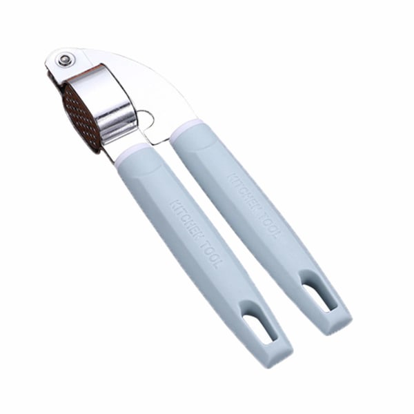 Hvitløkspresse med ergonomisk håndtak, rustfritt stål hvitløkspresse, 17 cm hvitløkskutter, hendig og enkel å rengjøre