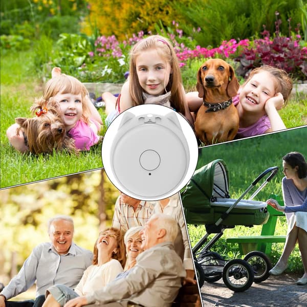 Personlige enheter, Smart GPS-tracker - Trådløs Smart Pet Tracker | Anti-Lost Location Tracker, Liten GPS-enhet, Objektdetektor (Hvit)