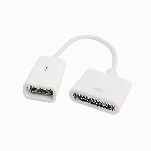 10 cm Docking 30 Pin Hun Til Usb 2.0 Hun Data Opladning Kort Kabel Dock 30p Sort &