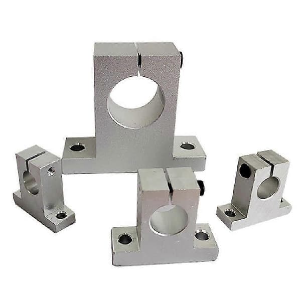 2 st Linjär Rörelseskena Klämstång Skenstyrning Stödaxel Fäste Kopplingsfäste SK10 10mm..