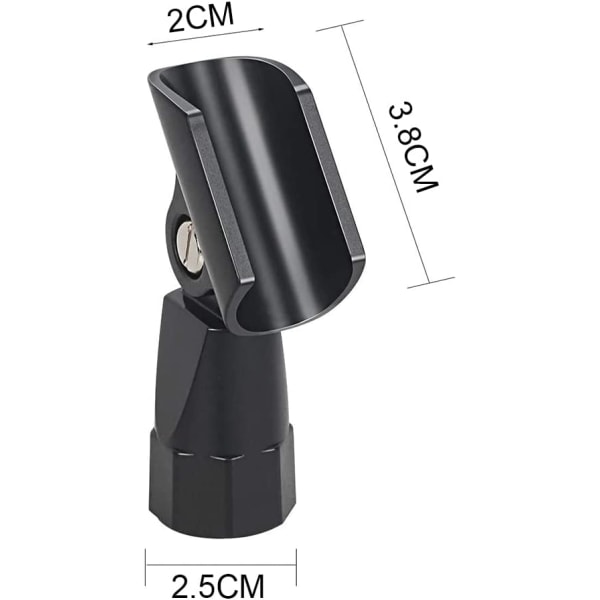 4 stk Plast Mikrofon Clips Kvalitet Mic Holder Clips