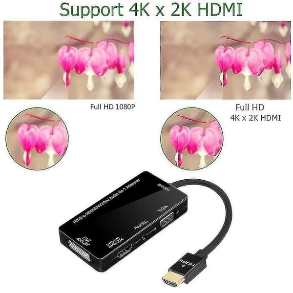 Audio 3,5 mm mikroadapterkabel - Hvit