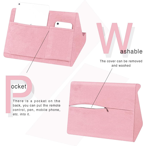 Mjuk Tablettställ Kudde med Fick, Tablettkudde Stativ, Justerbar 3 Visningsvinkel, Lat Hållare Stativ för Säng Soffa, Kompatibel med iPads Tabletter pink
