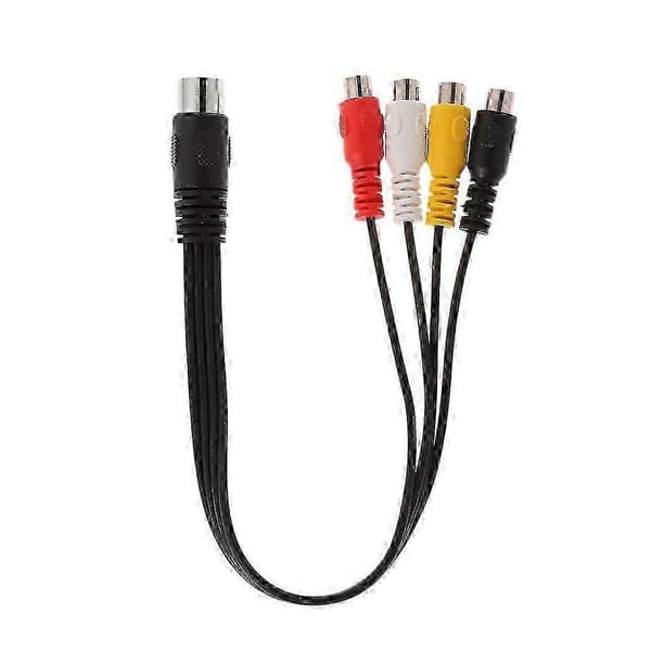 30CM 5-Pin Han DIN til 4 RCA Hun Audio Kabel Stik Ledning
