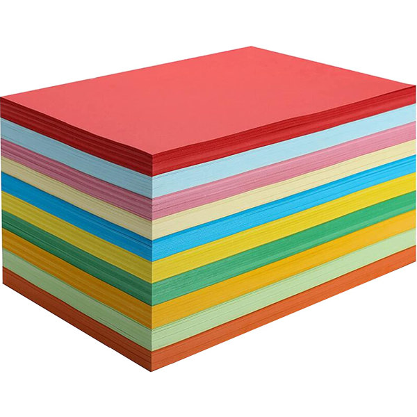 A4-kort 100 ark färgkartong - 10 olika färger 230gm