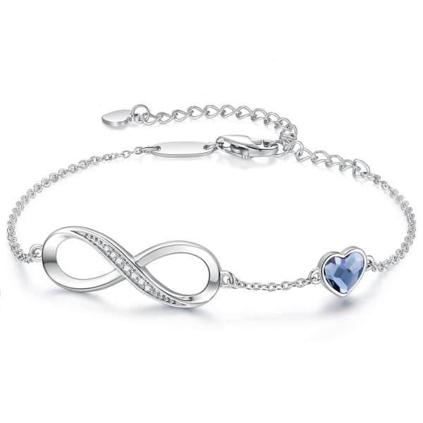 Infinity armband för kvinnor, justerbart armband för kvinnor, IBracelet Smycken presenter för kvinnor födelsedag Mors dag
