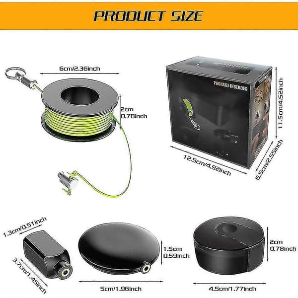 Magnetisk Wiremag Dragare Tråd Kabel Guide Rör Gängare Draganordning