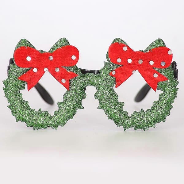4 stk. Julebriller Juledekorasjon Festutstyr-MXBC bow tie