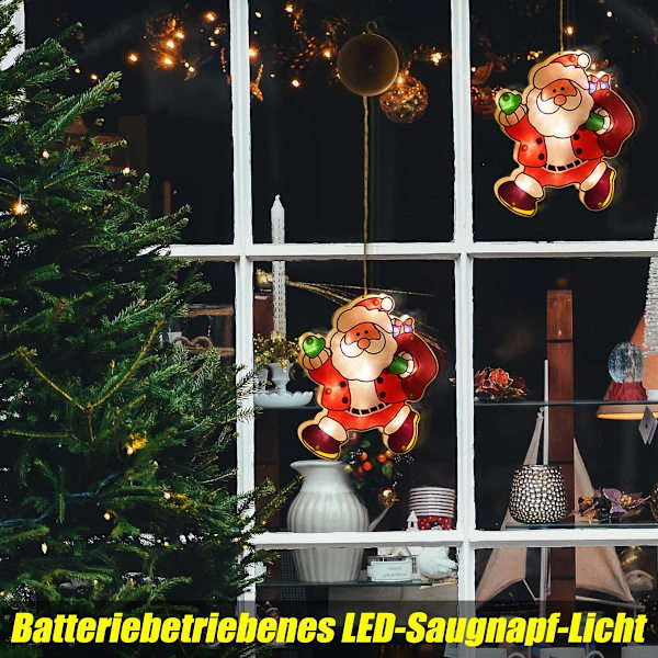 Julbelysning inomhus med sugkopp, batteridriven 4525 Fyndiq