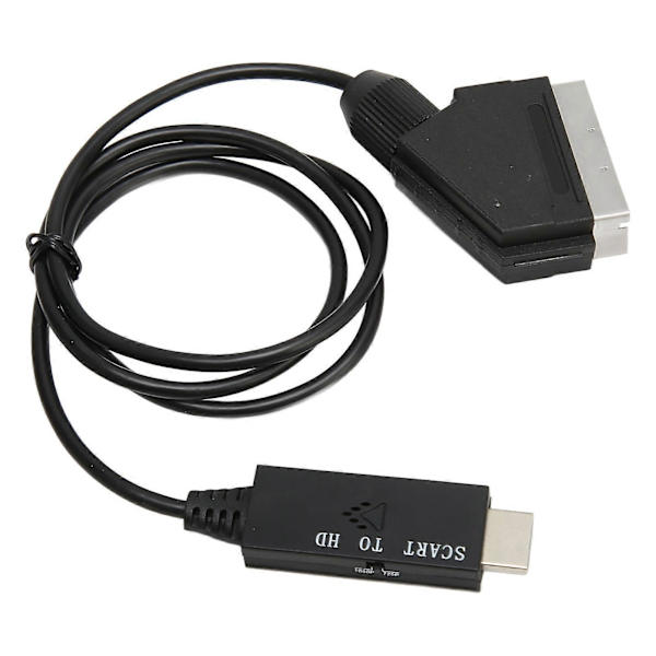 HD 1080P SCART til HD Multimedia Interface Konverter Adapter Kabel til Lyd Video