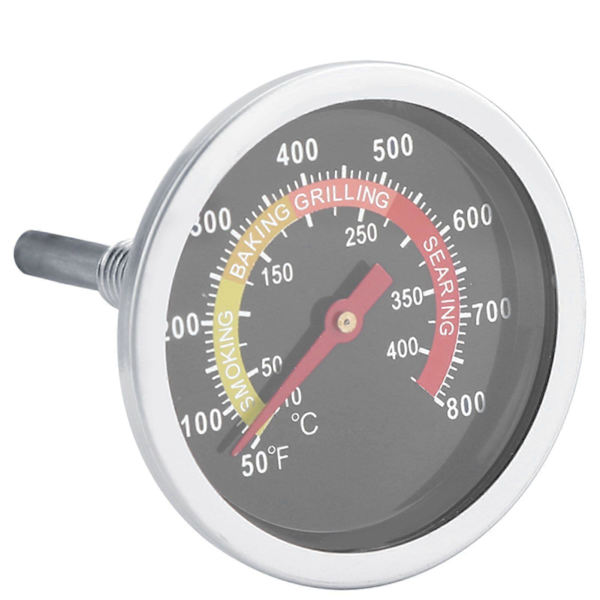 BBQ-termometer i rustfritt stål, temperaturmåler for grilling 50~800