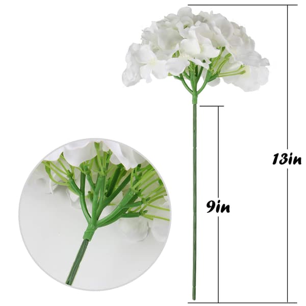 Joulu Hydrangea Tekokukat Varret 10kpl (Valkoinen) white