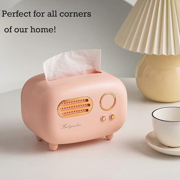 1 stk. Retro Radioformet Tissue Cover Box, Praktisk og Søt