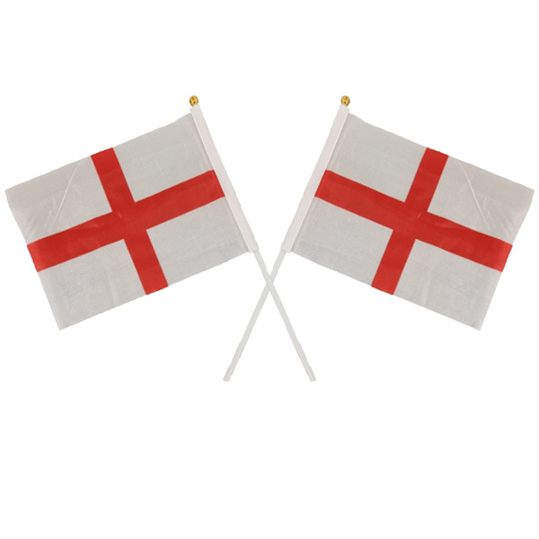 25 kappaleen pakkaus Pyhän Yrjön lippua Englannista käsin heiluttavaa kangasta England
