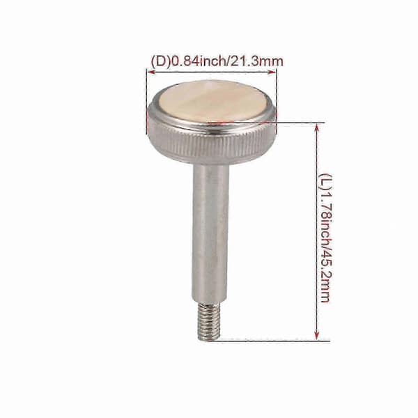3-pak Nikkelbelagte Messing Euphonium Ventilfingerknapper Reservedele til Musikinstrumenter