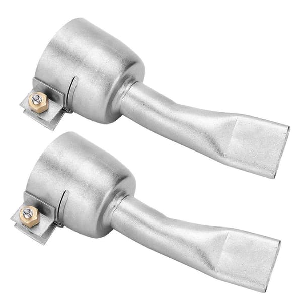 Varmluftpistol Svejsedyse Rustfrit Stål 2 stk. til PVC Plastplade Lodning