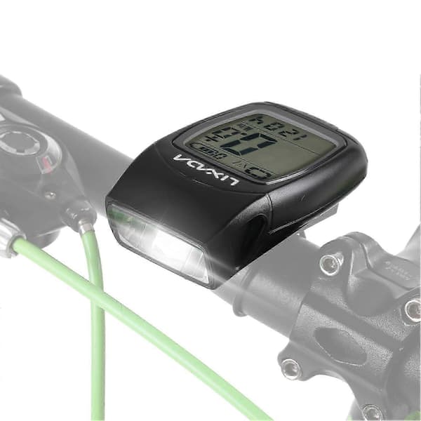 3 i 1 Cykelcomputer USB Genopladelig Trådløs Cykelcomputer Cykel Speedometer med LED Forlygte og Horn