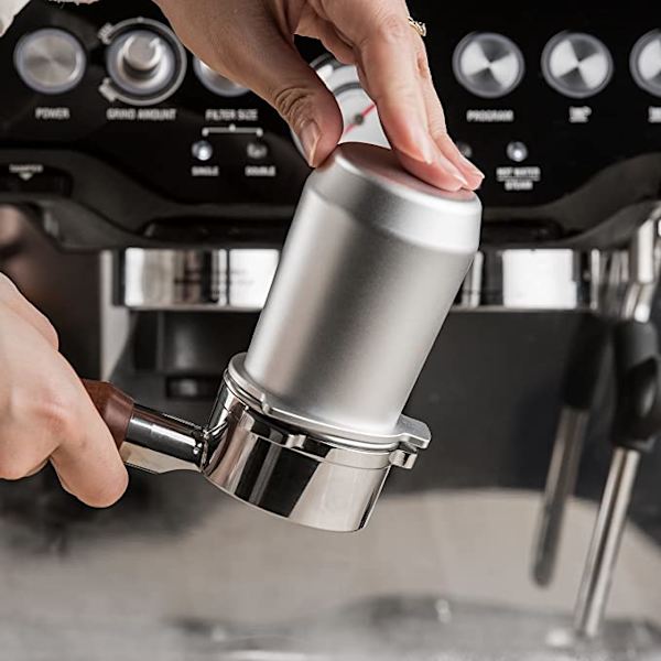 54mm Kaffe Doseringskopp Tilbehør Aluminium Metall, Sølv
